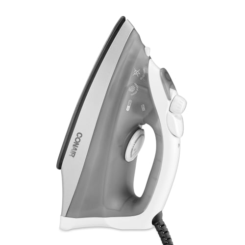 Fer à repasser compact et sec à la vapeur et au sec Conair, blanc